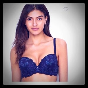 Le Mystere Sophia Lace Bra Sapphire